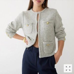 J.Crew Odette sweater lady jacket - Gray xl